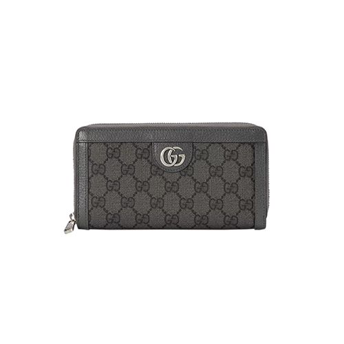 GUCCI-706844 1244 구찌 오피디아 그레이 GG 수프림 집 어라운 월릿